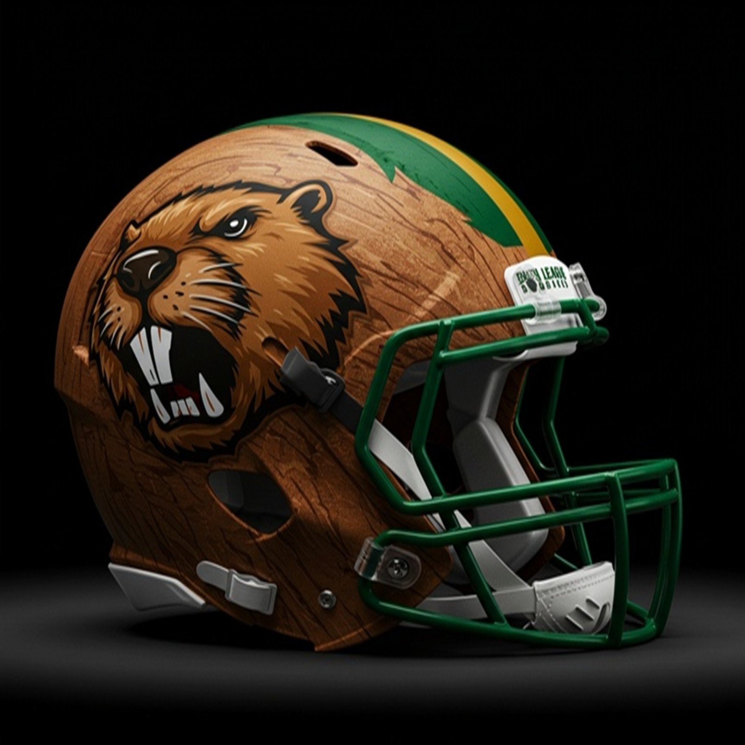 Bush League Beavers helmet