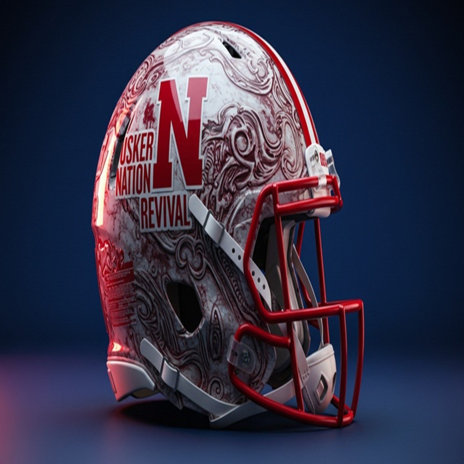 Husker Nation Revival helmet