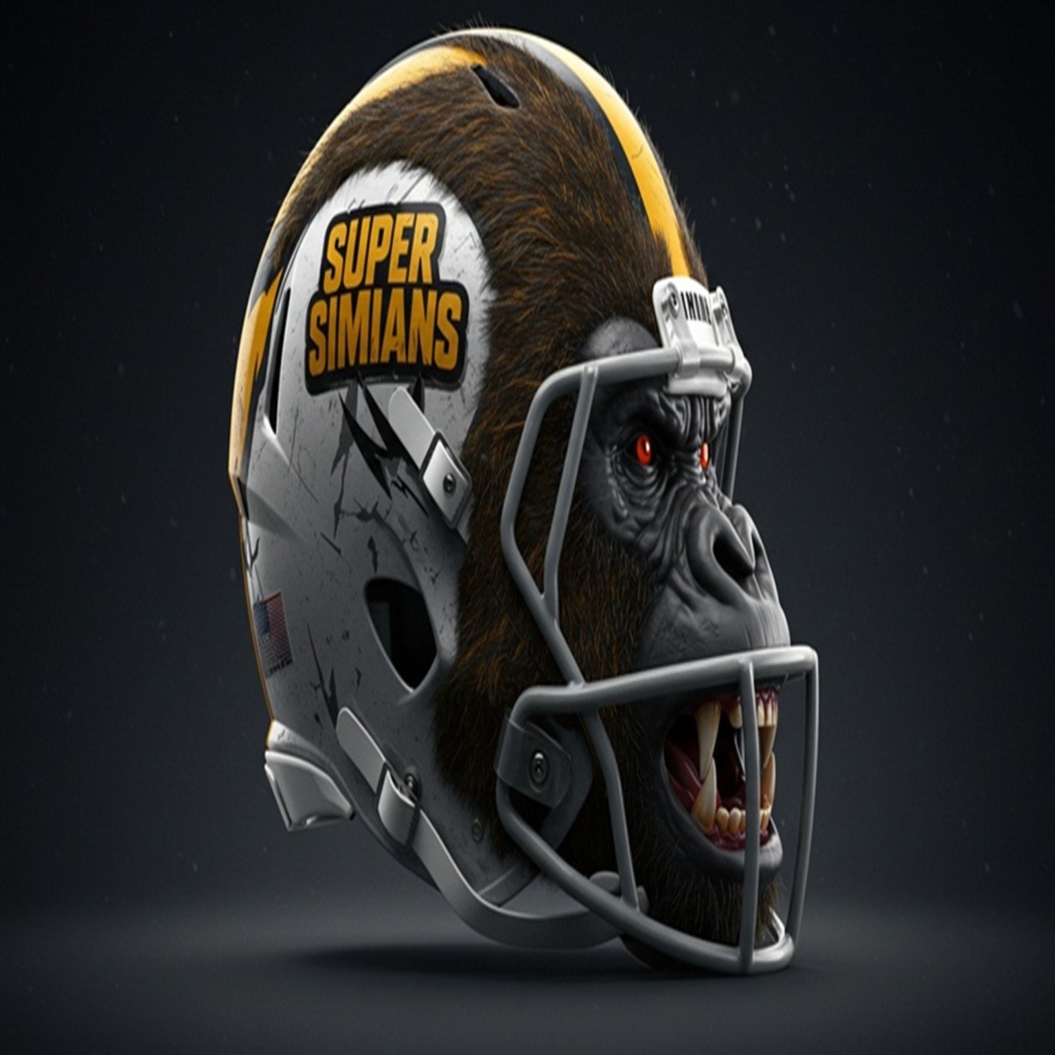 Super Simians helmet